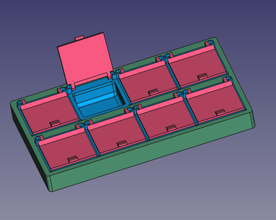 Hinged lid containers connector frame by HD_Creator | Download free STL ...