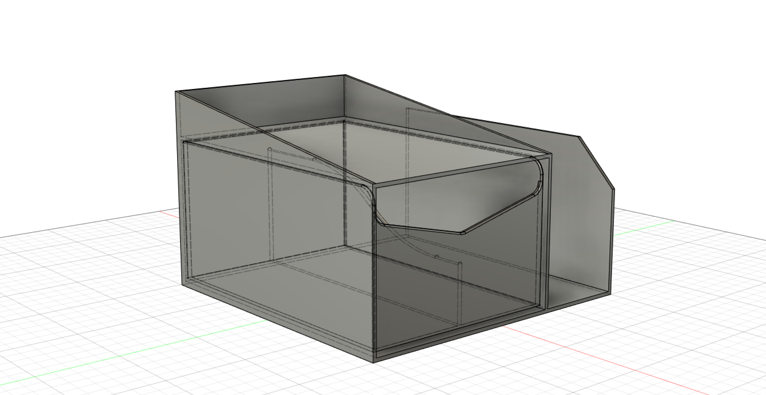 Schlichte Ordnungsbox für das Büro - Simple organiser box for the office
