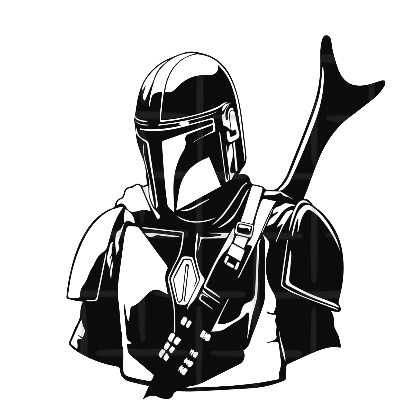 Mandalorian Wall Art Mando