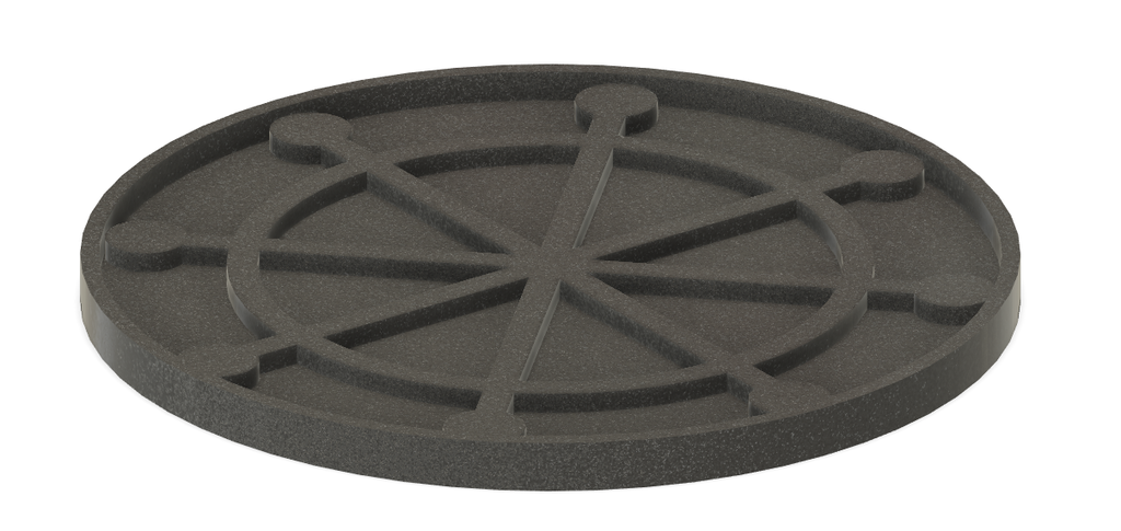 Dharma Wheel Coaster + Holder