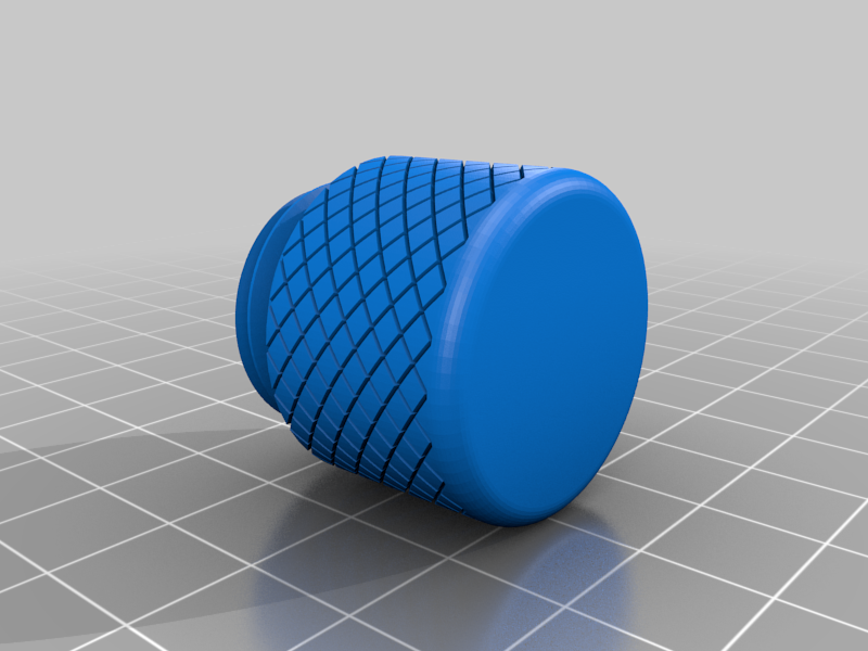 Miniatura 3 do modelo 3D Knurled Keychain Container