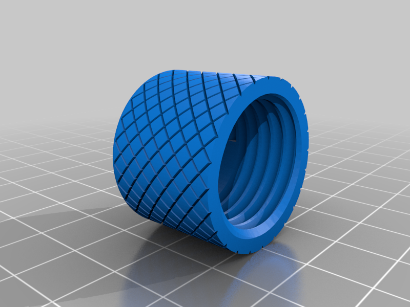 Miniatura 4 do modelo 3D Knurled Keychain Container