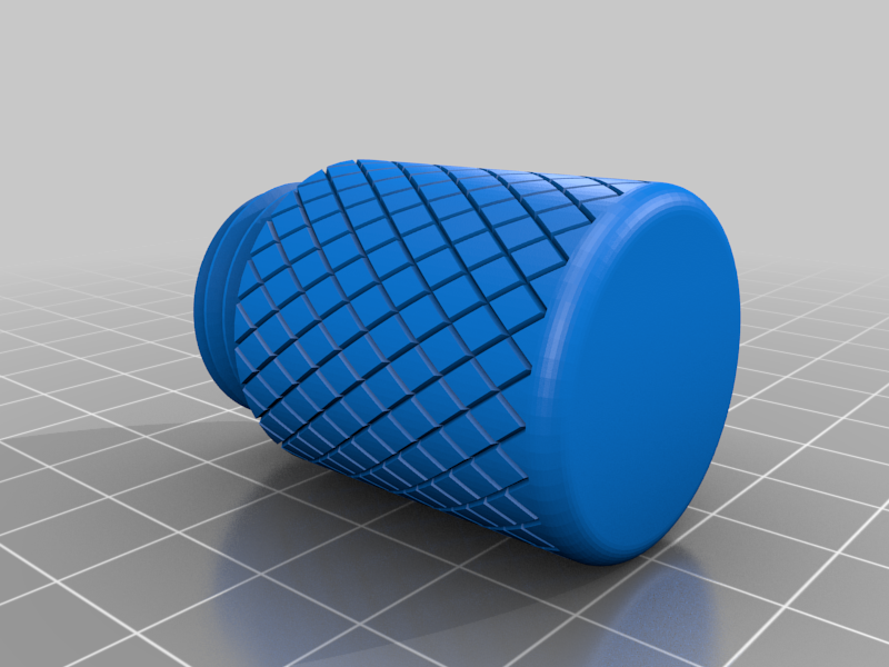 Miniatura 5 do modelo 3D Knurled Keychain Container