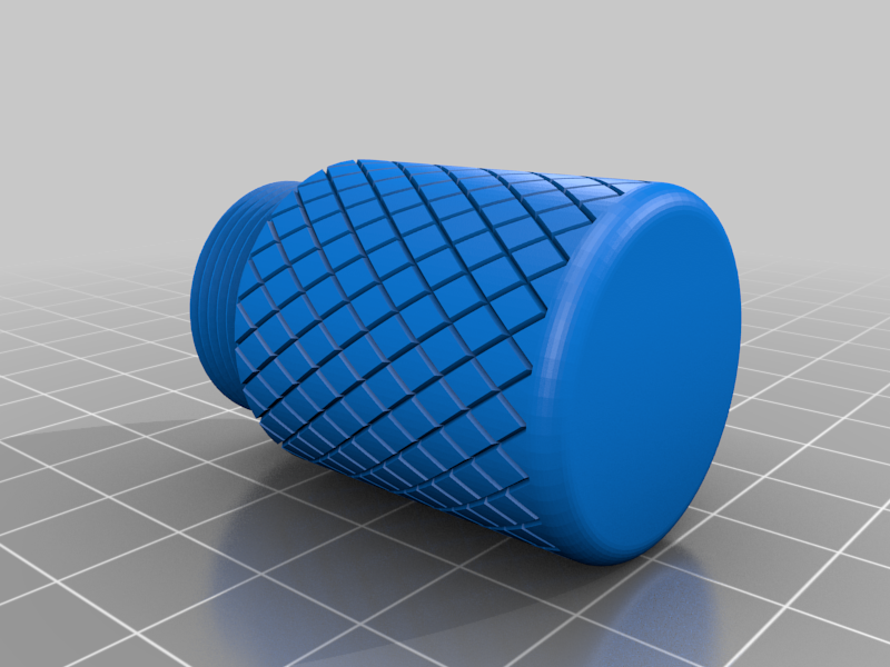 Miniatura 8 do modelo 3D Knurled Keychain Container