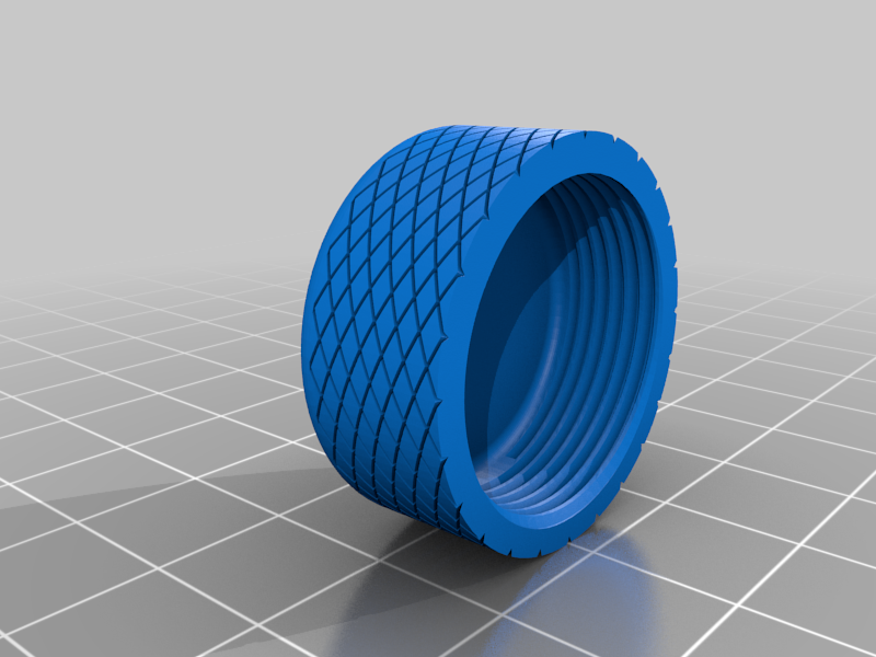 Miniatura 9 do modelo 3D Knurled Keychain Container