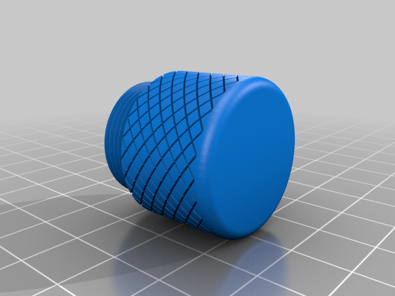 Miniatura 10 do modelo 3D Knurled Keychain Container