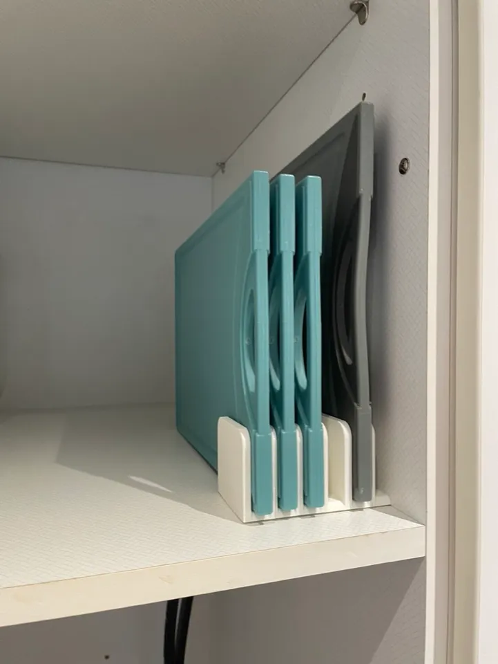 Vertical Cutting Board Rack (Parametric) by mpbzh | Download free STL ...
