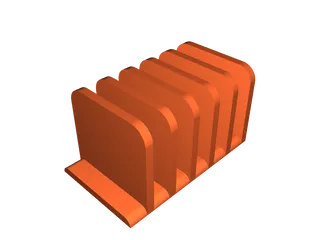 Vertical Cutting Board Rack (Parametric) by mpbzh | Download free STL ...
