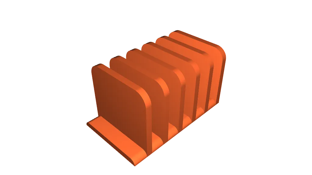 Vertical Cutting Board Rack (Parametric) by mpbzh | Download free STL ...