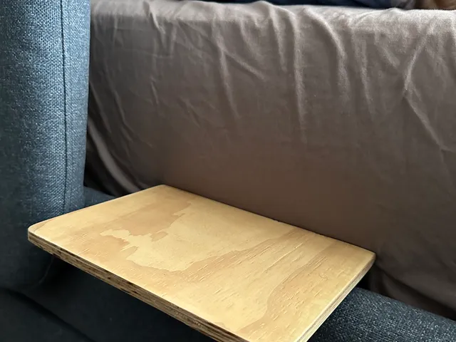 Nightstand shelf support for IKEA bed Tufjord