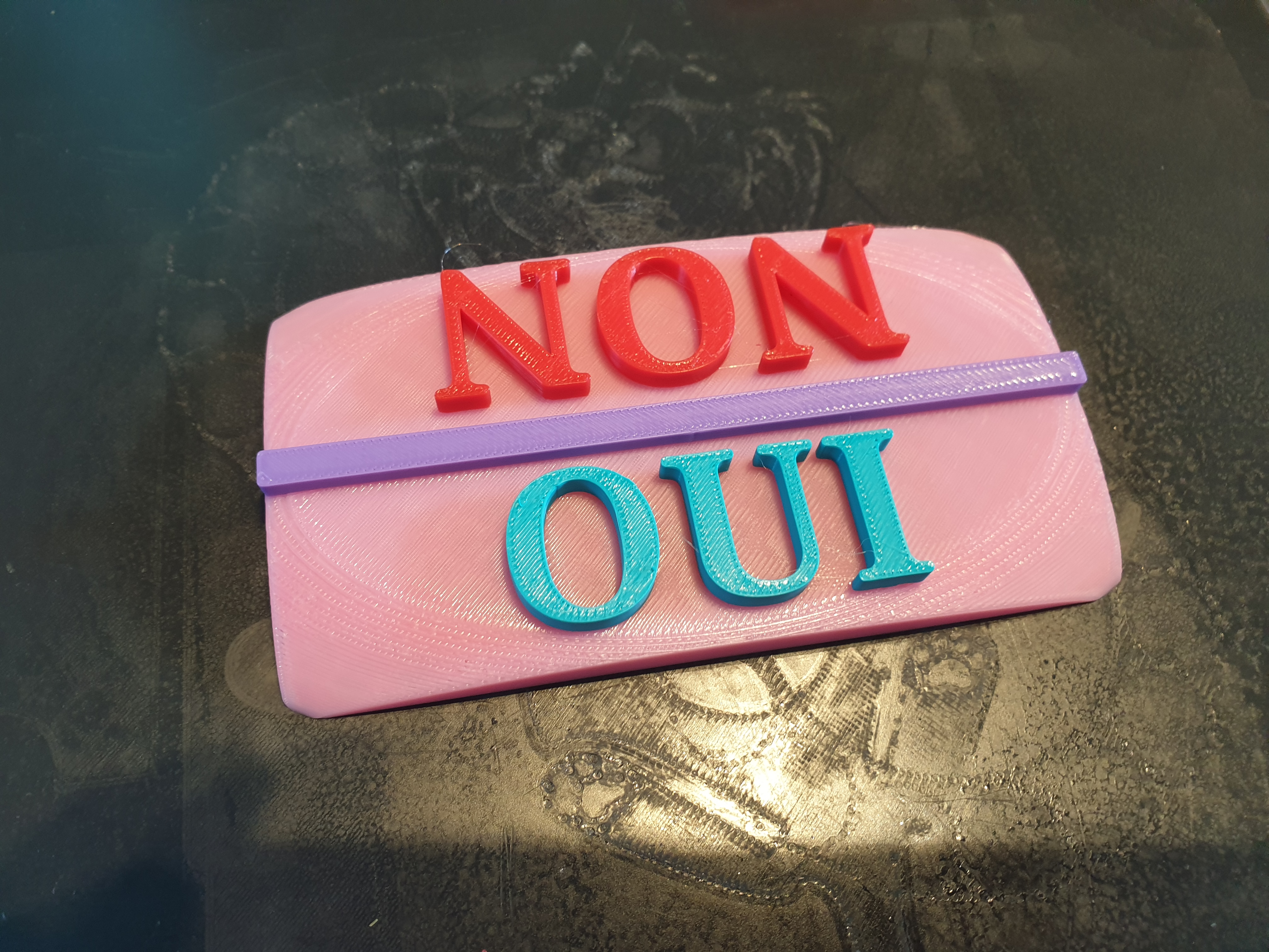oui - non bloc de communication silencieuse (aide scolaire)