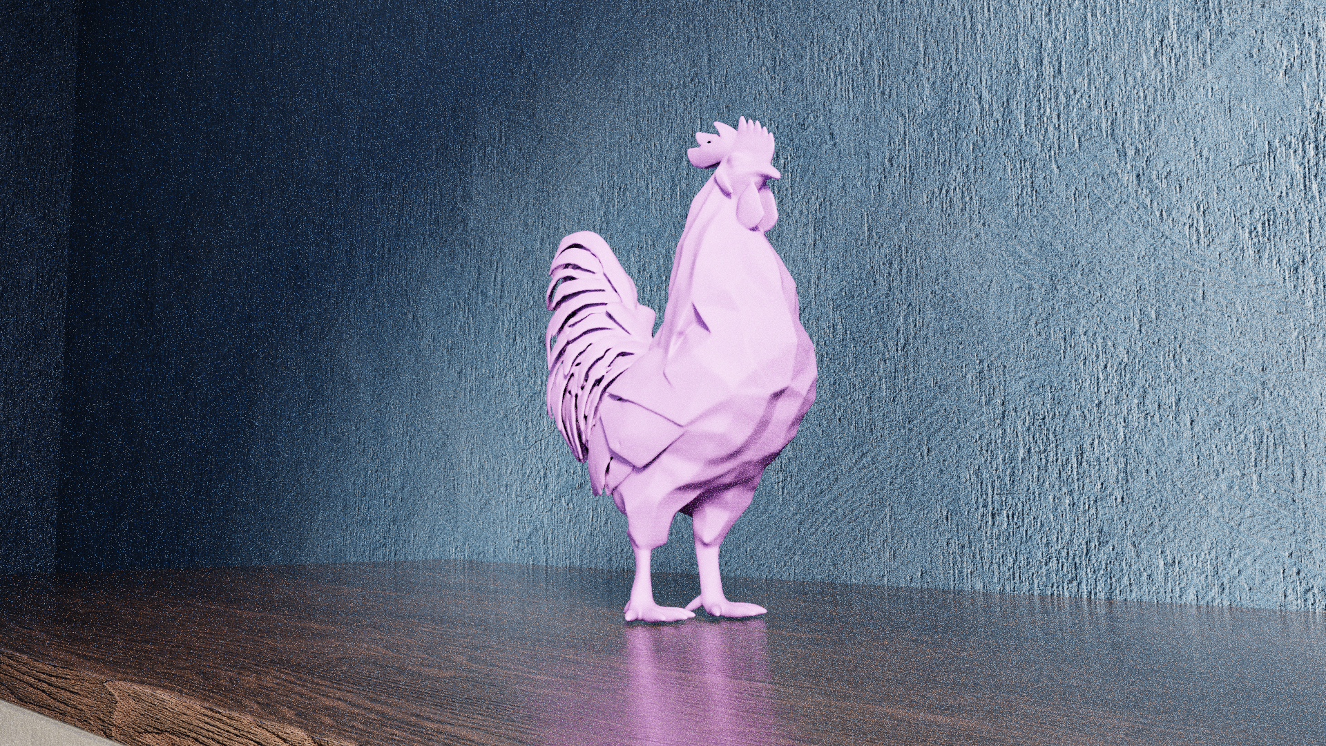 Low Poly Rooster — miniatura 2