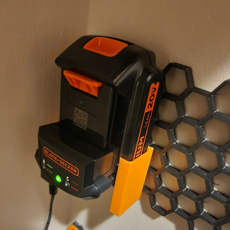 Free 3D file Black + Decker 40V battery charger wall mount 🔋・3D printable  object to download・Cults