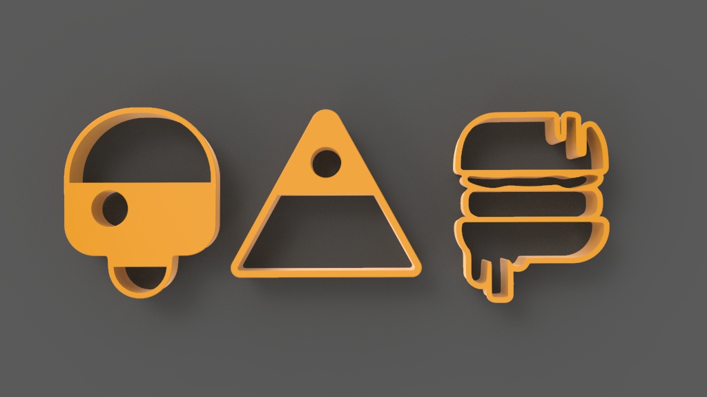 Miniatura 4 do modelo 3D Robot 1 - cookie cutter