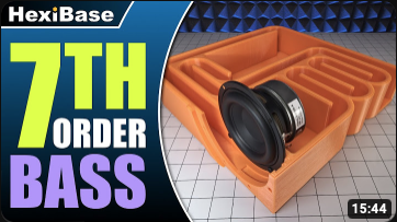 Subwoofer model, but cut up to fit on Bambu printer beds