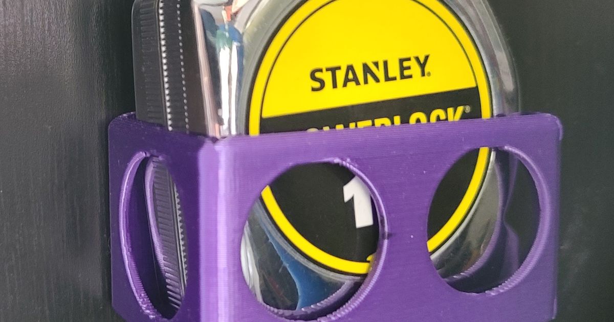Stanley 16' Tape Measure Mountable Holder by Terry Download free STL
