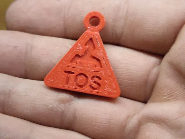 TOS company logo keychain