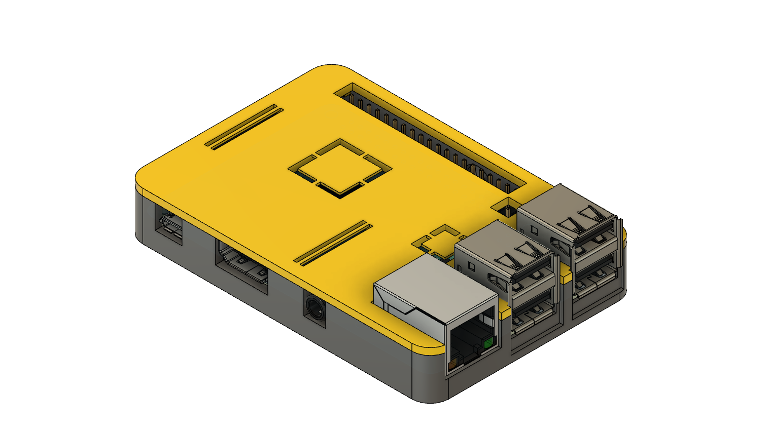 Miniatura 2 do modelo 3D Prusa MINI Raspberry Pi 3b+ Cover