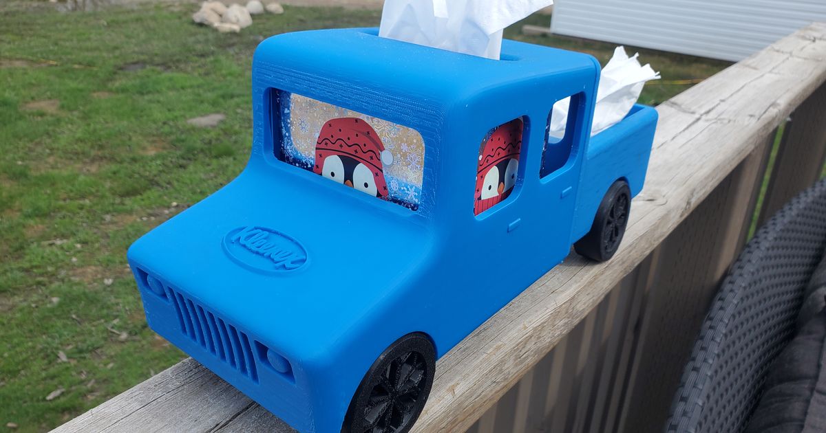 Tissue Box Truck by Kevin Messerschmidt | Download free STL model