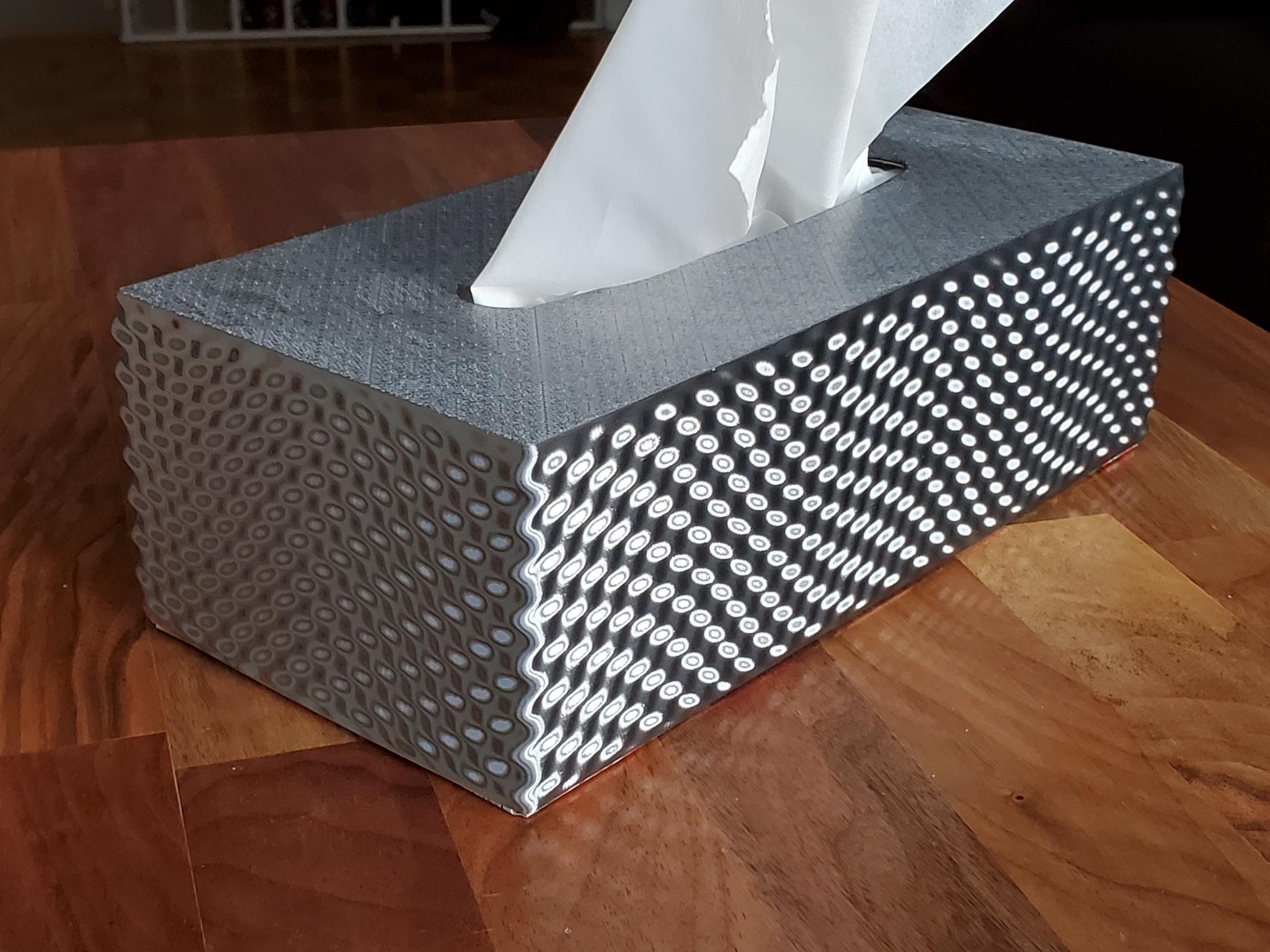 Rippled Tissue Box Cover