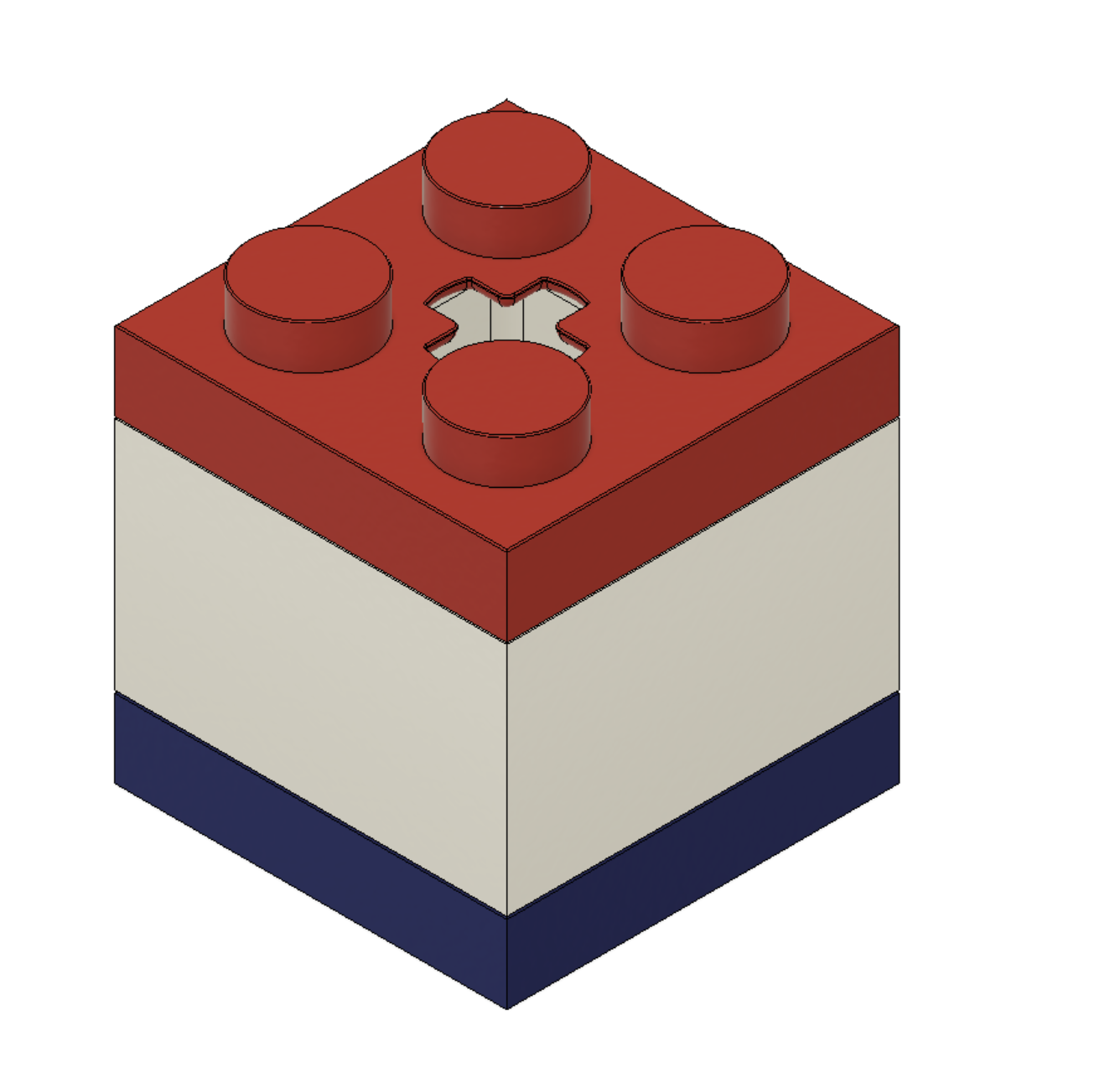 LEGO 2x2 Brick & Plate Tissue Box Cover - Proportional & No Supports