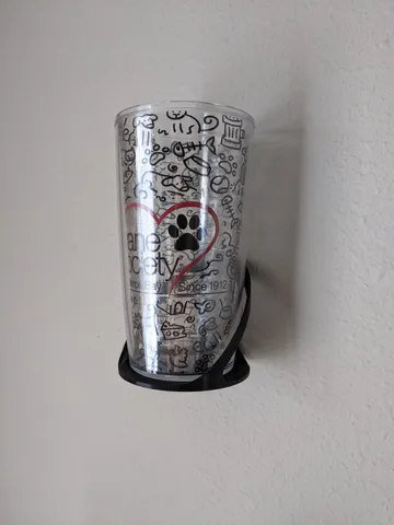 Wall Mounted Drink Holder for Large Command Strip