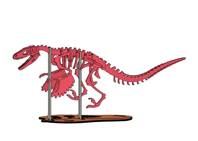 3Dino Puzzle] Deinonychus by STAG_B | Download free STL model