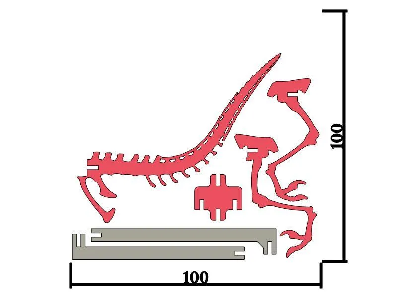 3Dino Puzzle] Deinonychus by STAG_B | Download free STL model