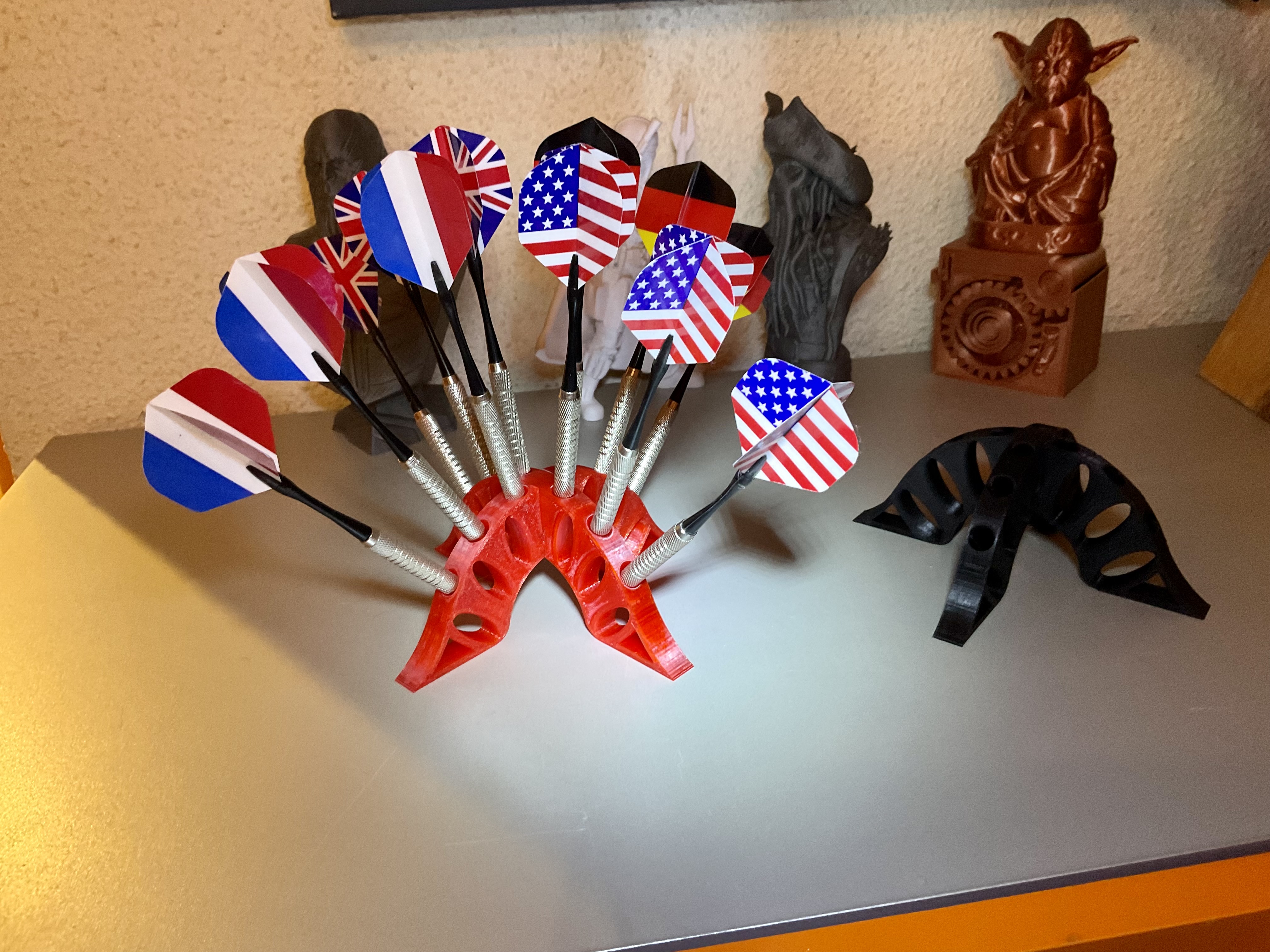 Darts holder, pluggable, stand alone