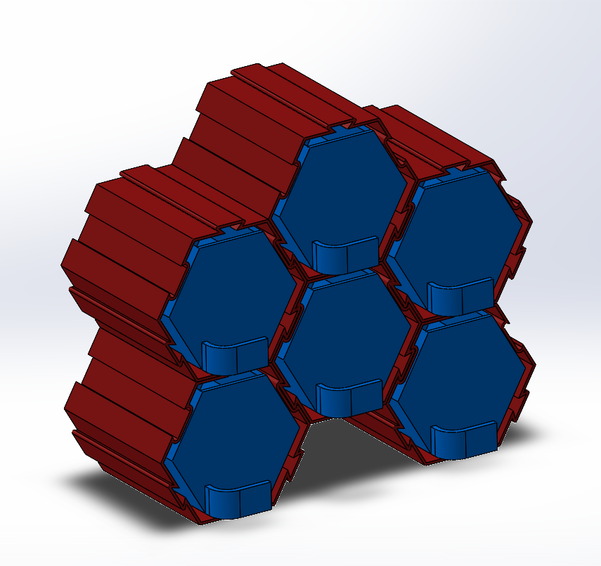 Storage hexagon - vase mode