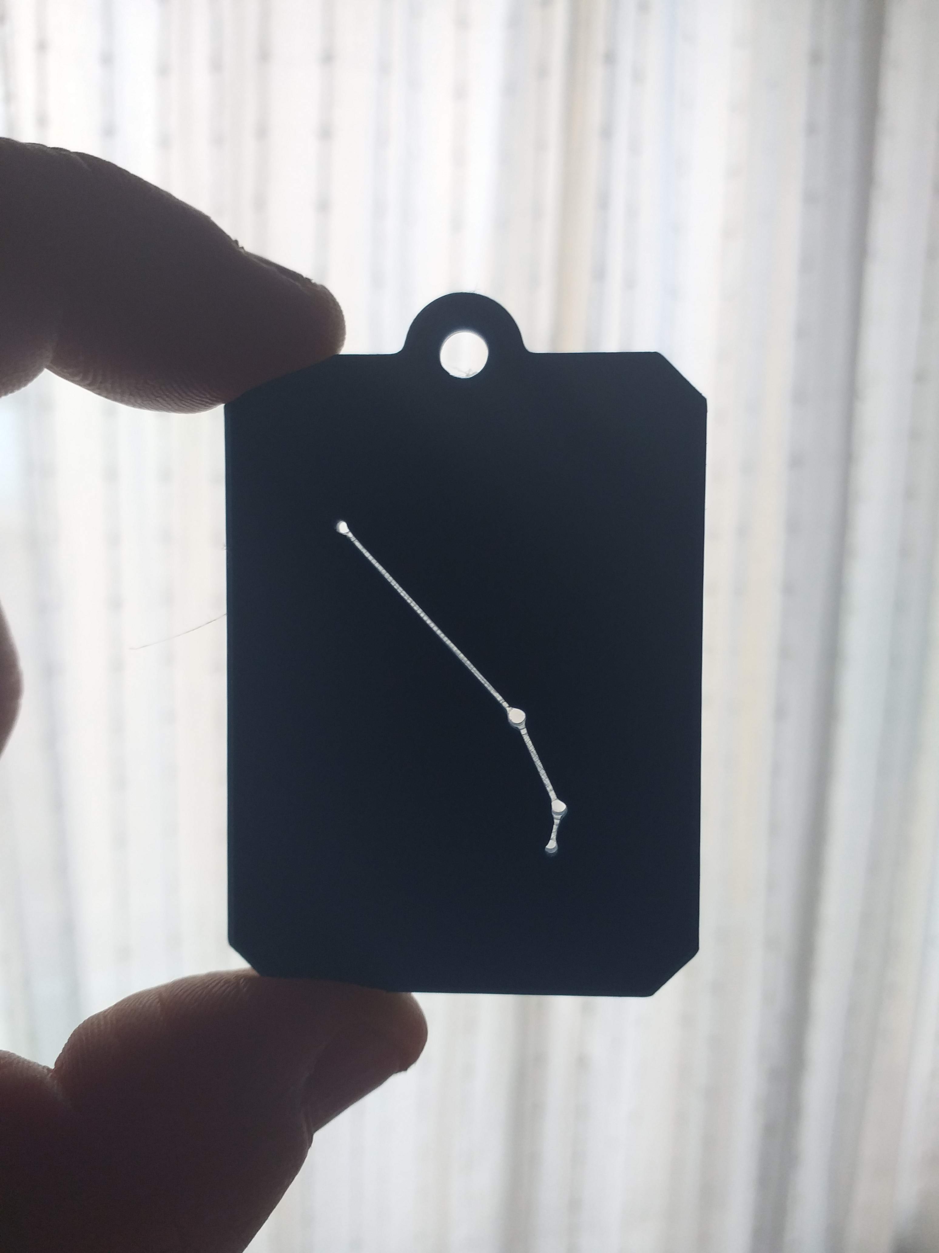 Zodiac constellation Aries keychain