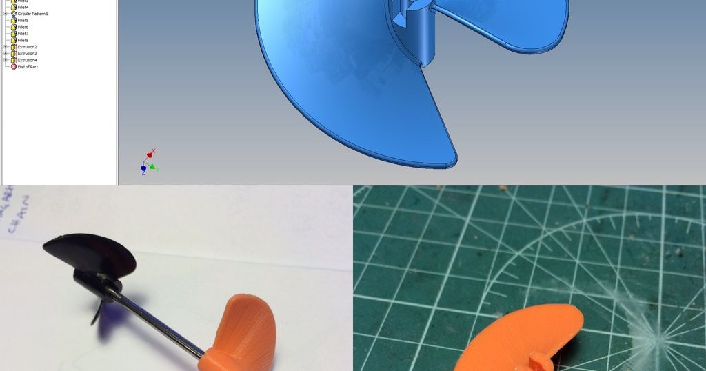 Boat propeller by Jamie G Download free STL model