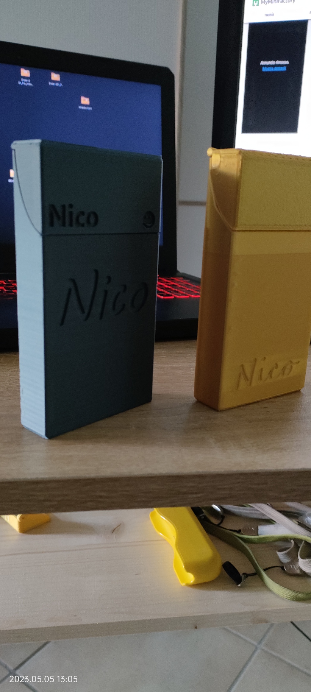 scatola porta sigaretta elettronica kiwi by NICO, Download free STL model