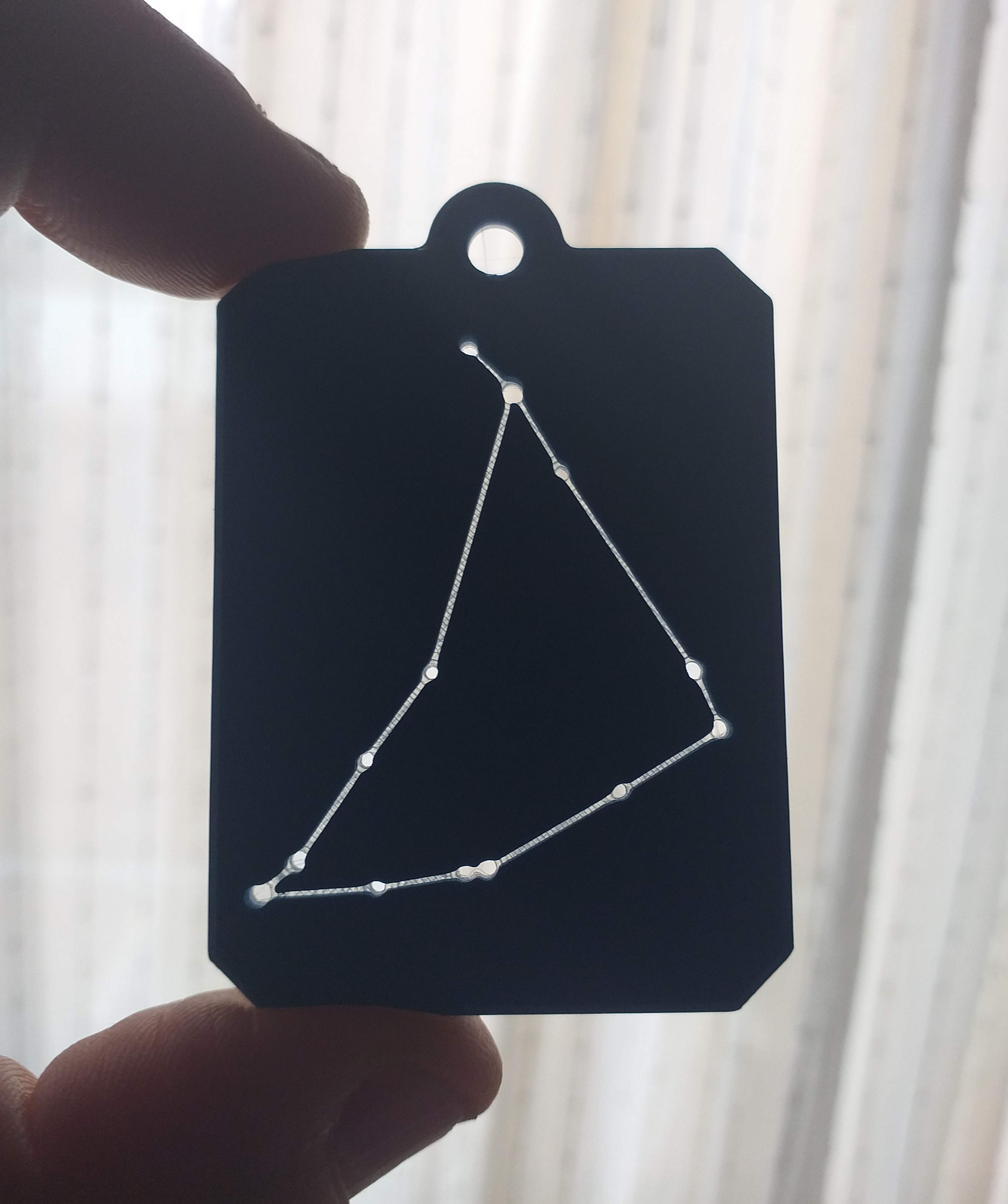 Zodiac constellation Copricornus keychain