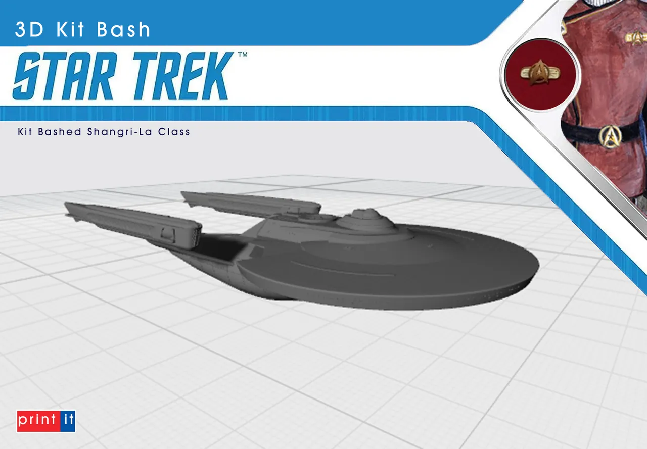 KitBashed - Star Trek Shangri-La Class Starship by