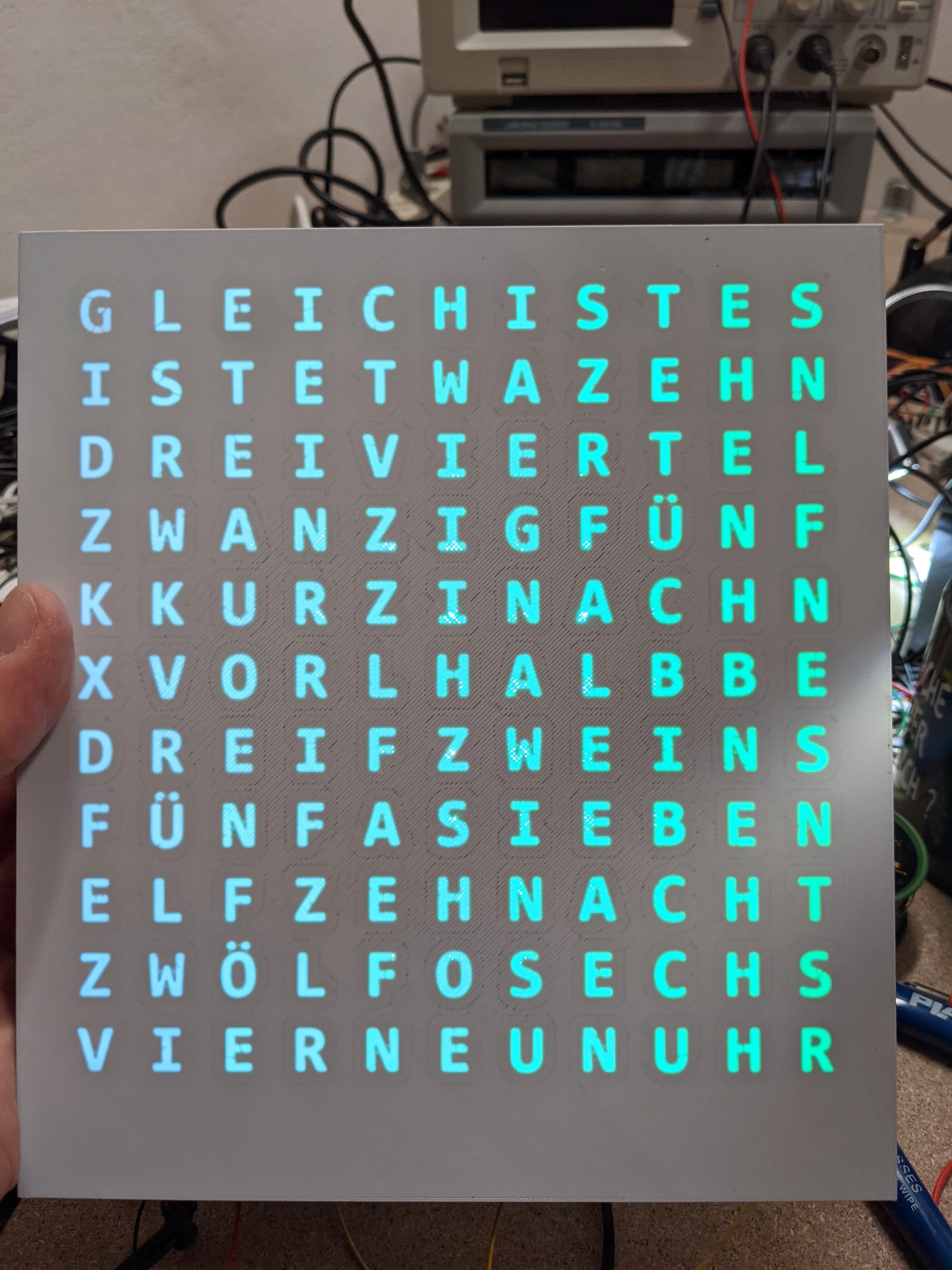 Wortuhr (German) Word clock