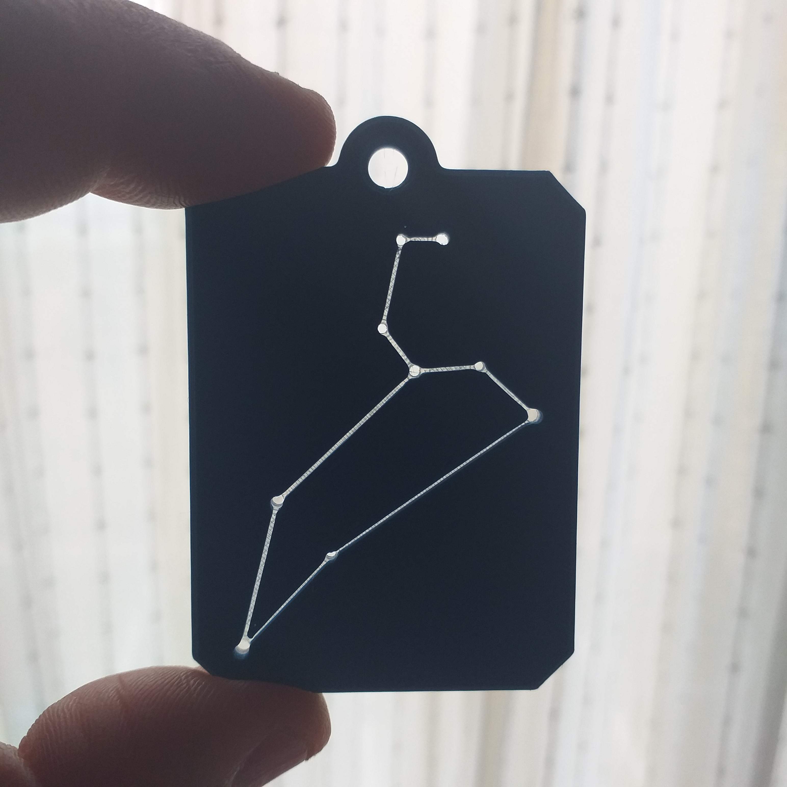 Zodiac constellation Leo keychain