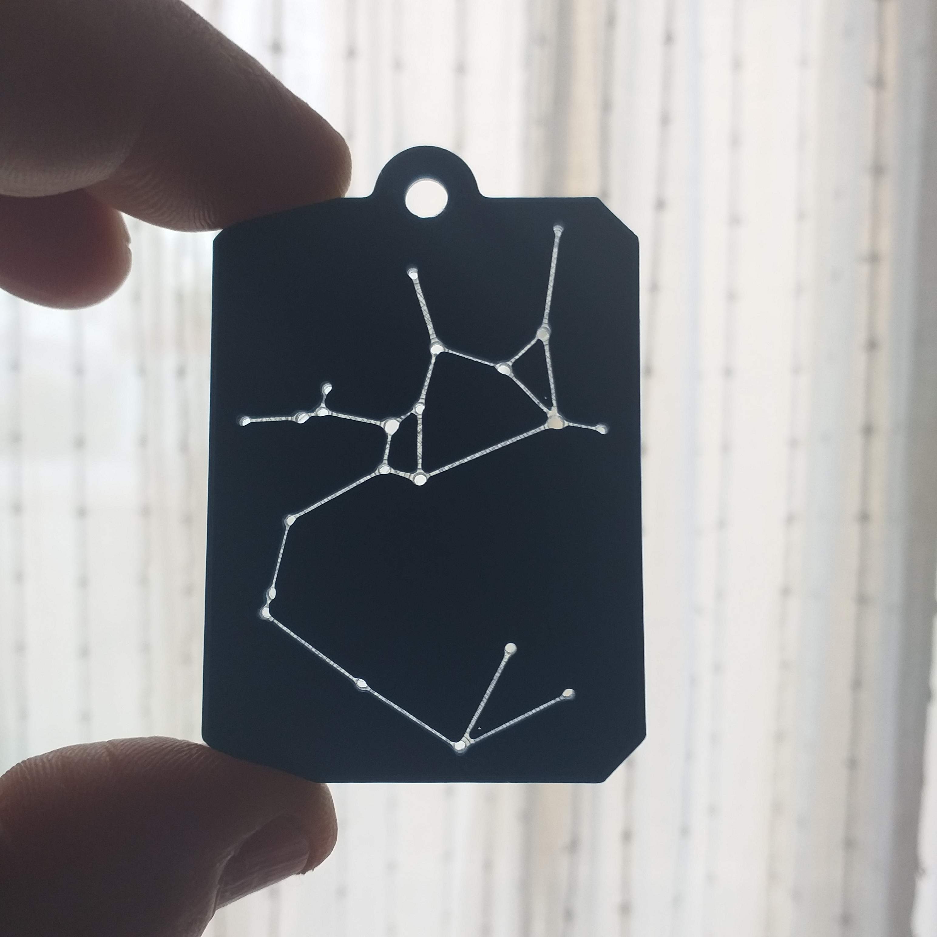 Zodiac constellation Sagittarius keychain