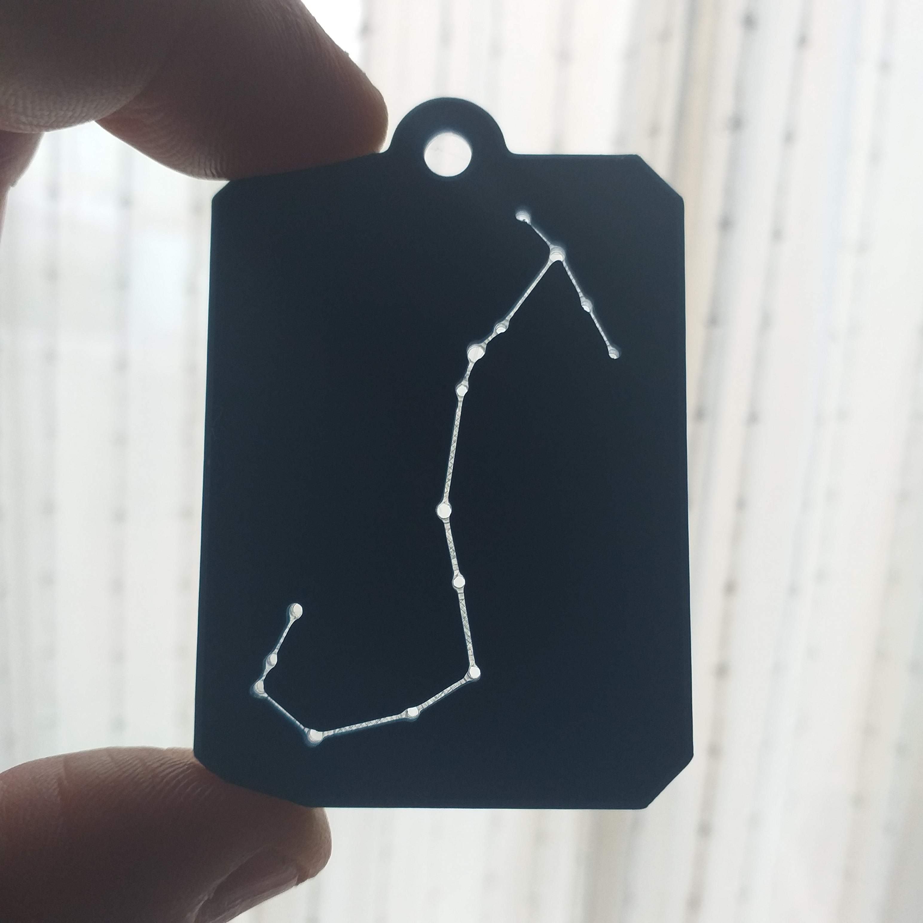 Zodiac constellation Scorpius keychain