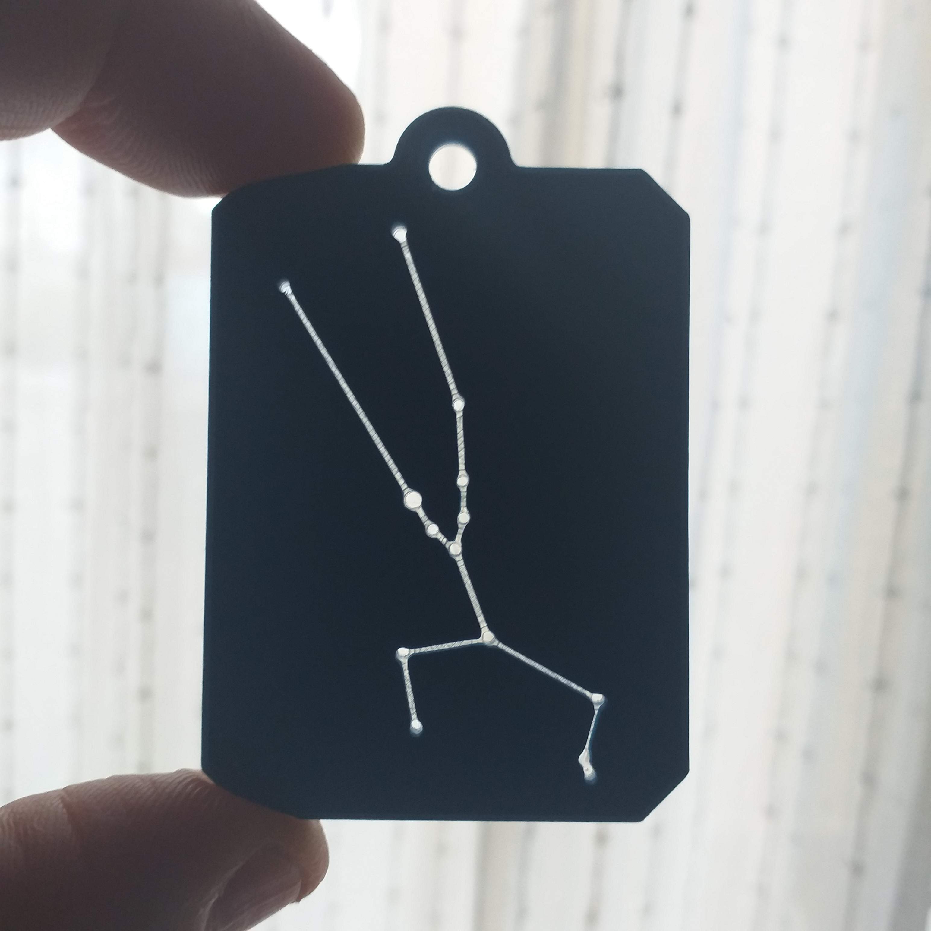 Zodiac constellation Taurus keychain
