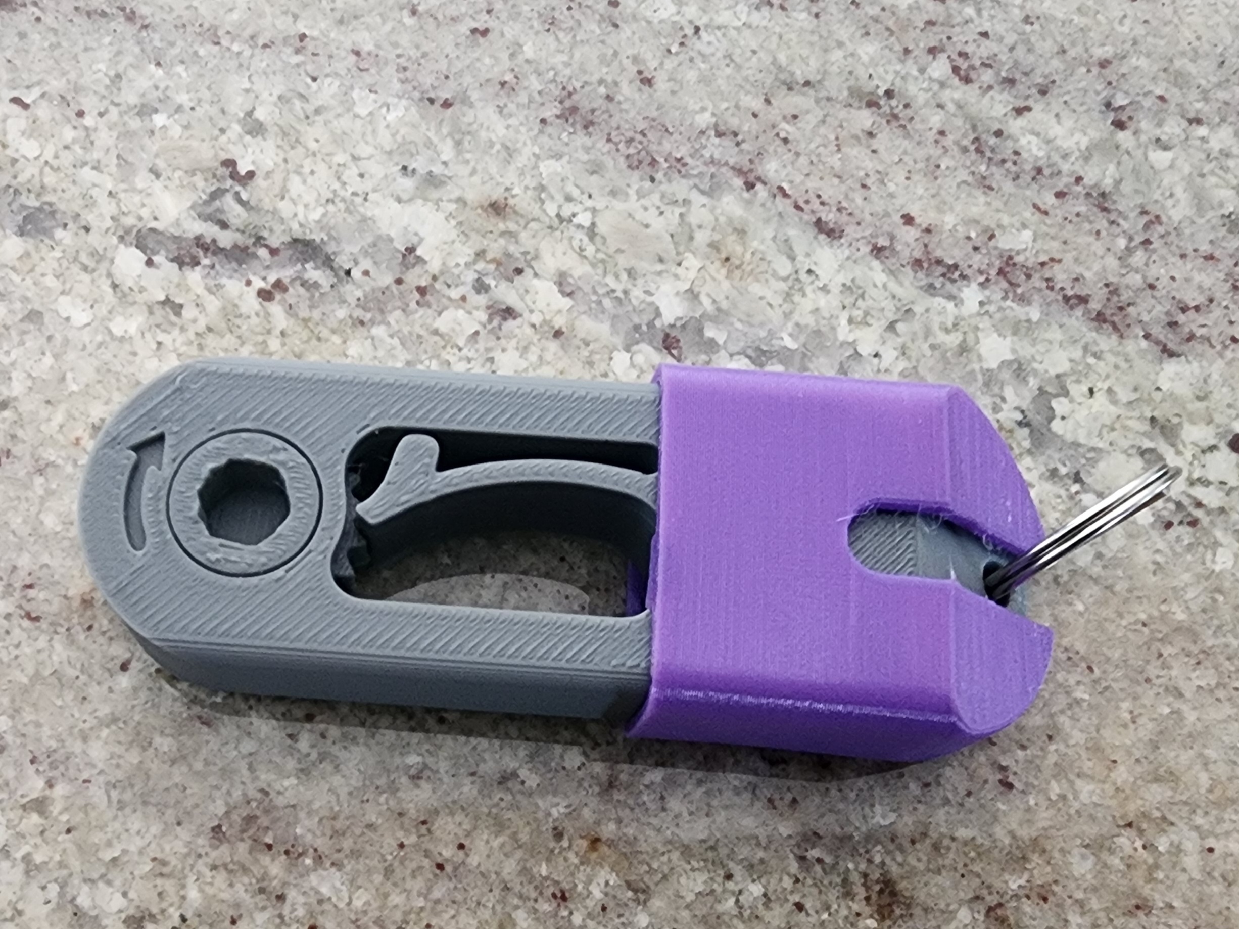 Print in Place 1/4" Bit Ratchet by J R Download free STL model