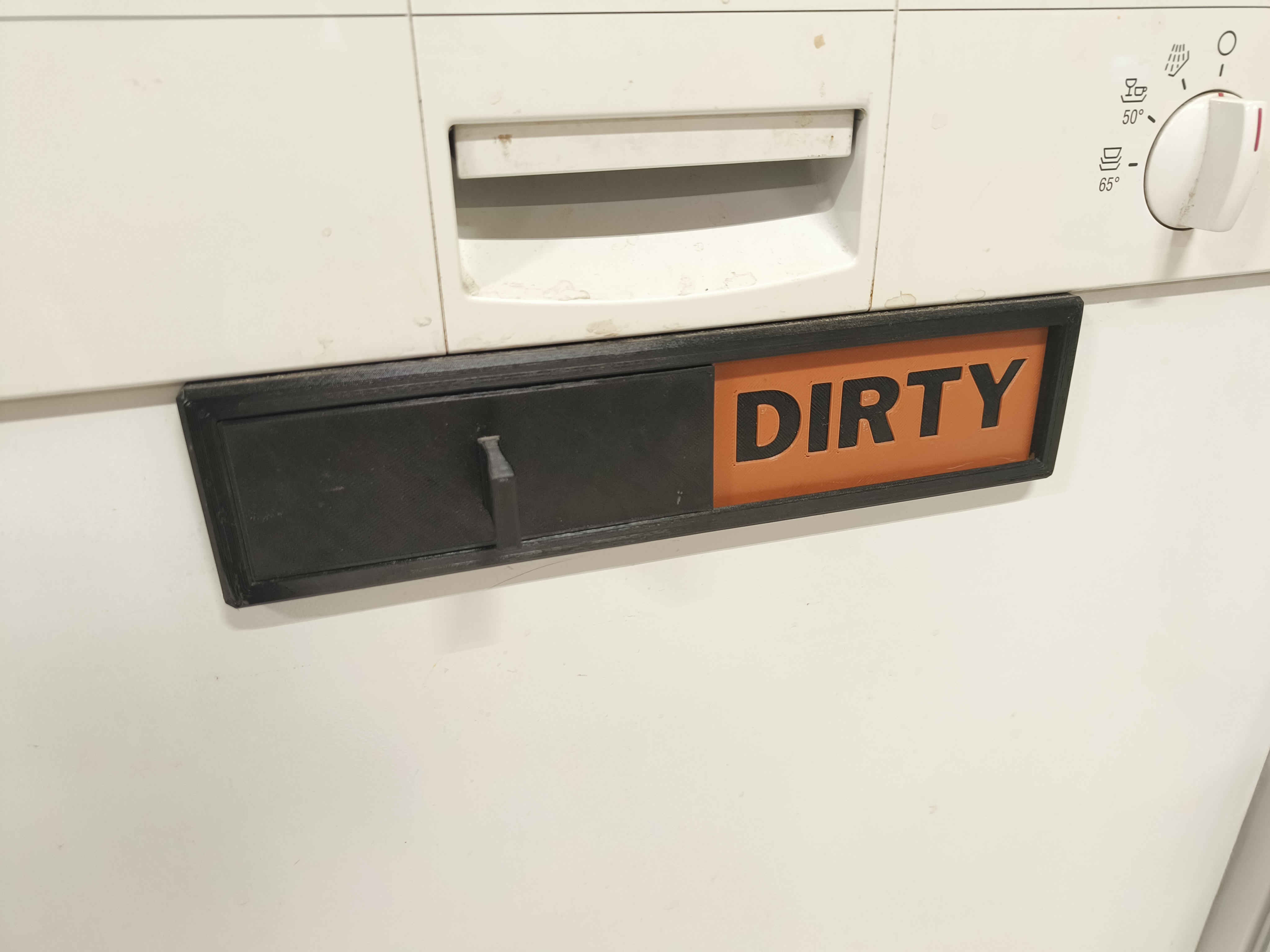Dishwasher slider sign (Dirty/Clean/Custom)
