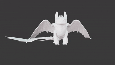 Sitting Toothless Statue — thumbnail 4