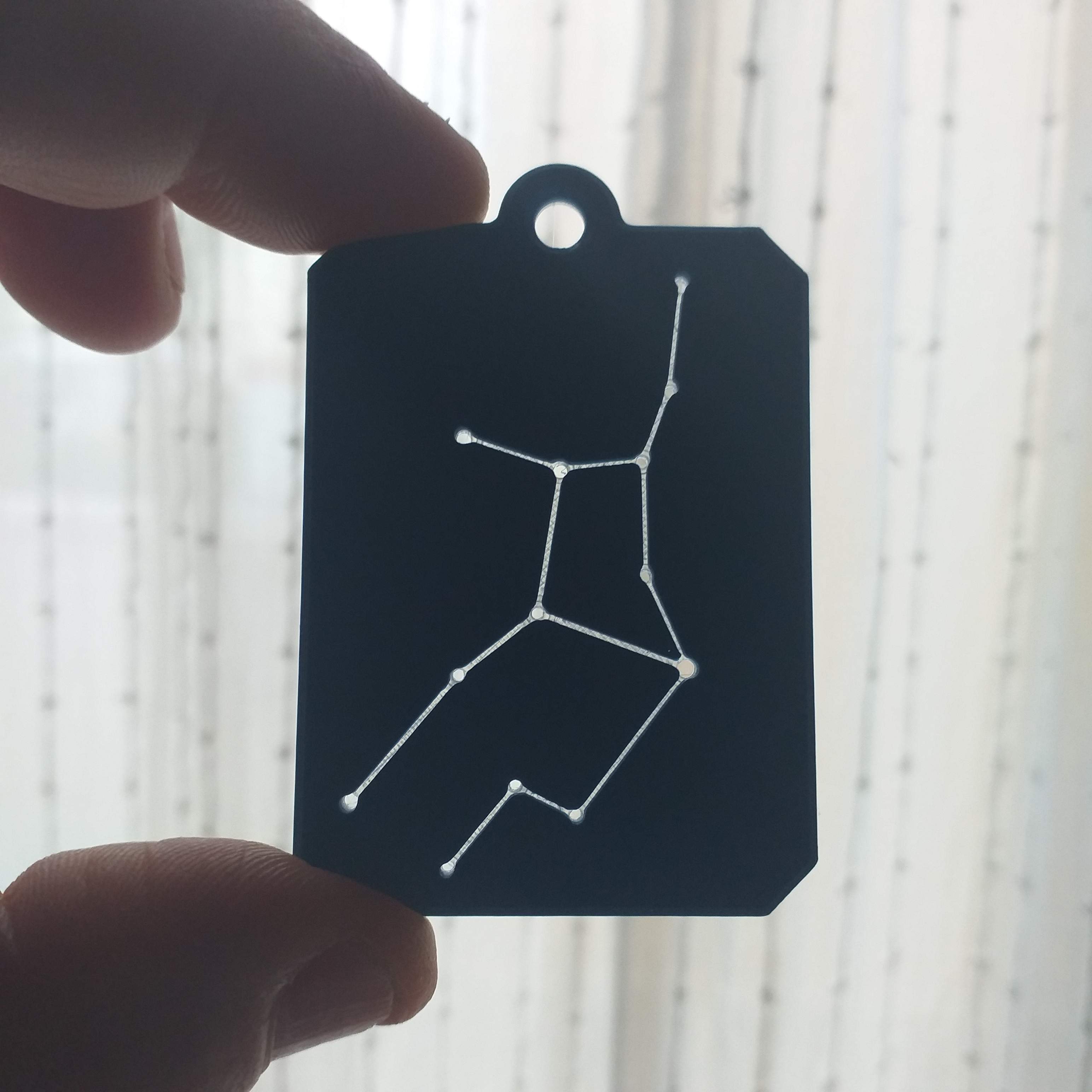 Zodiac constellation Virgo keychain by 3DJG | Download free STL model ...