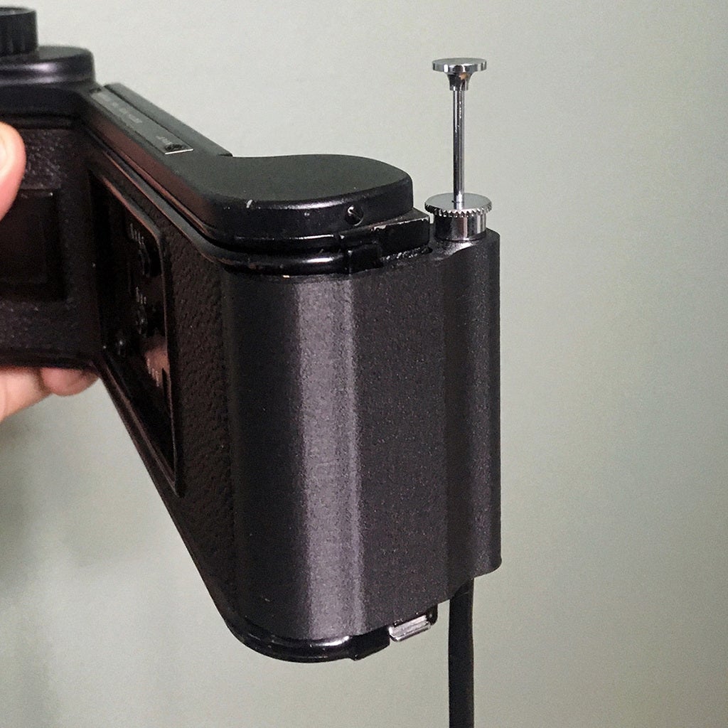 Cable Release Grip for Mamiya Press Roll Film Back