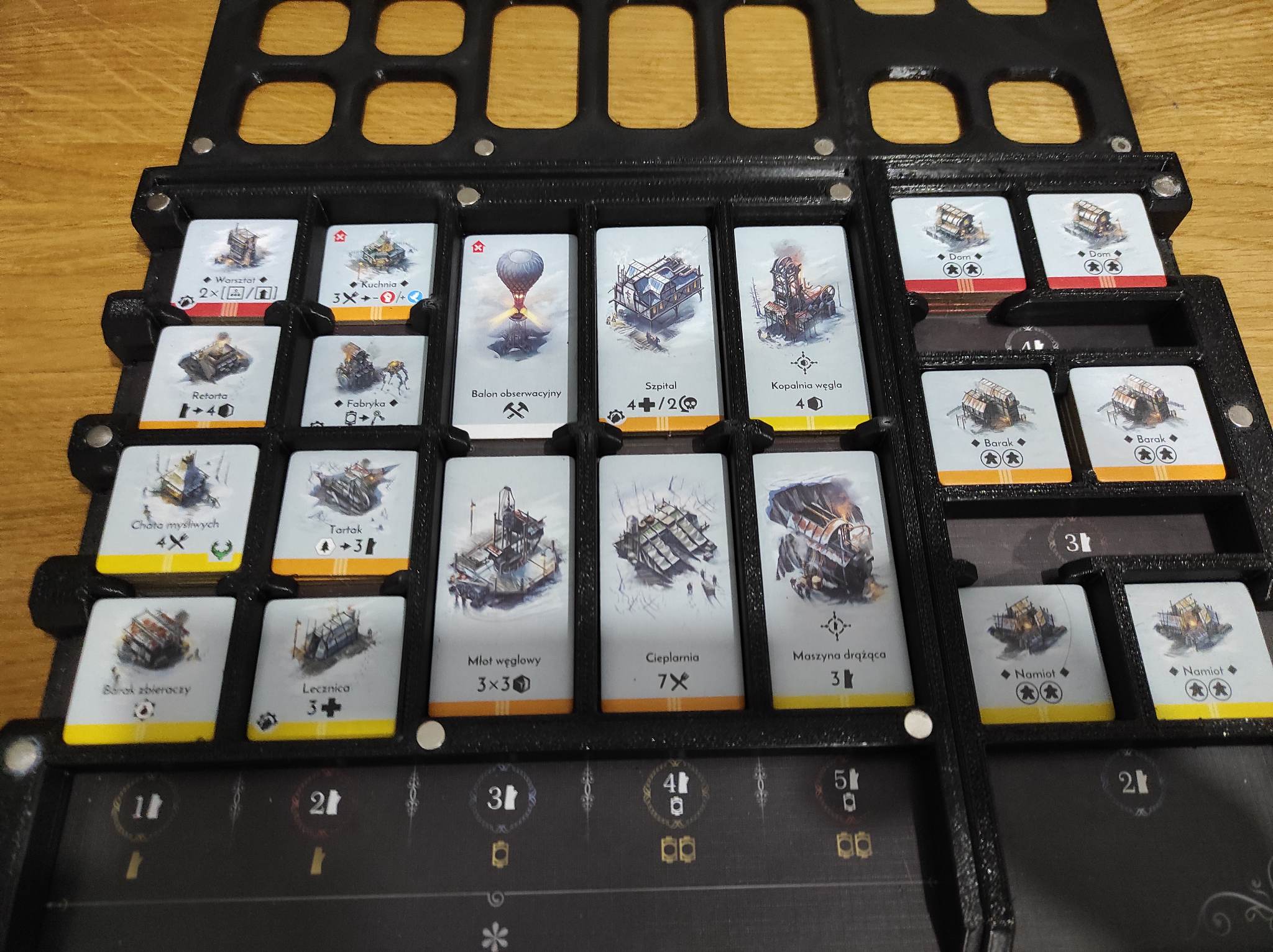 Frostpunk Board Game Insert / Organizer by Sortirus Download free STL
