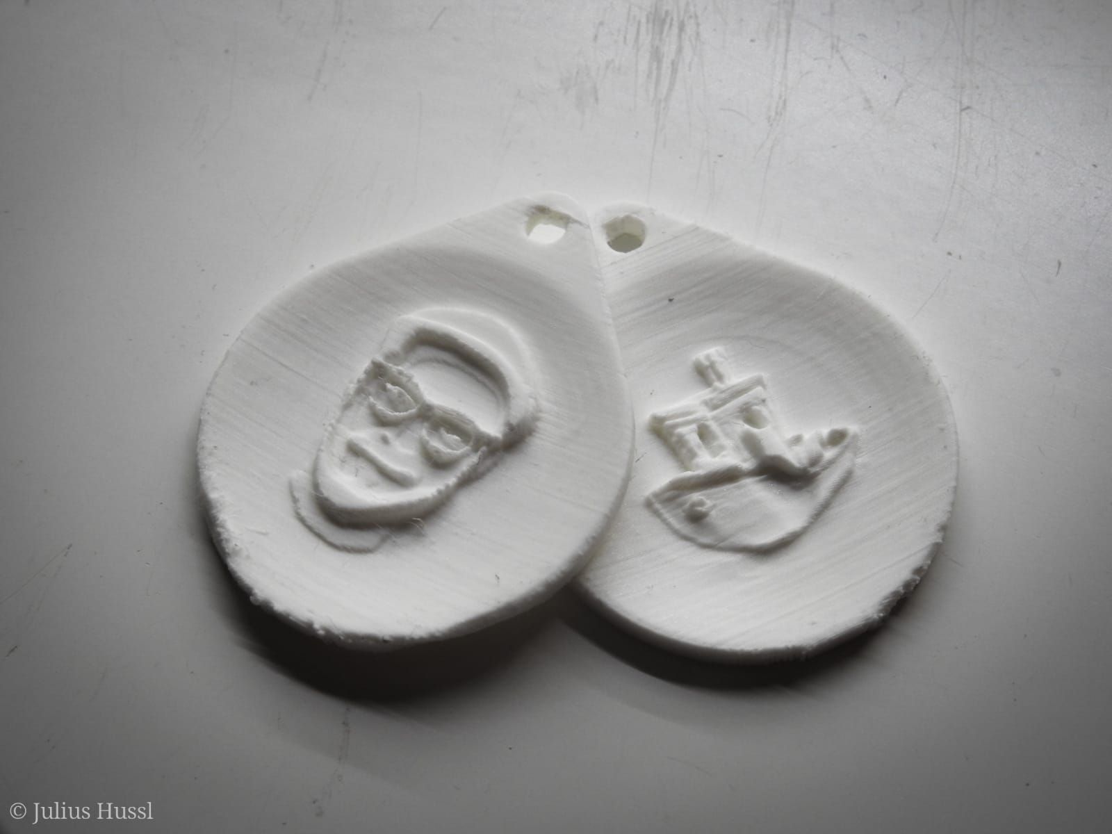 Miniatura 4 do modelo 3D Custom Lithophane Keychain
