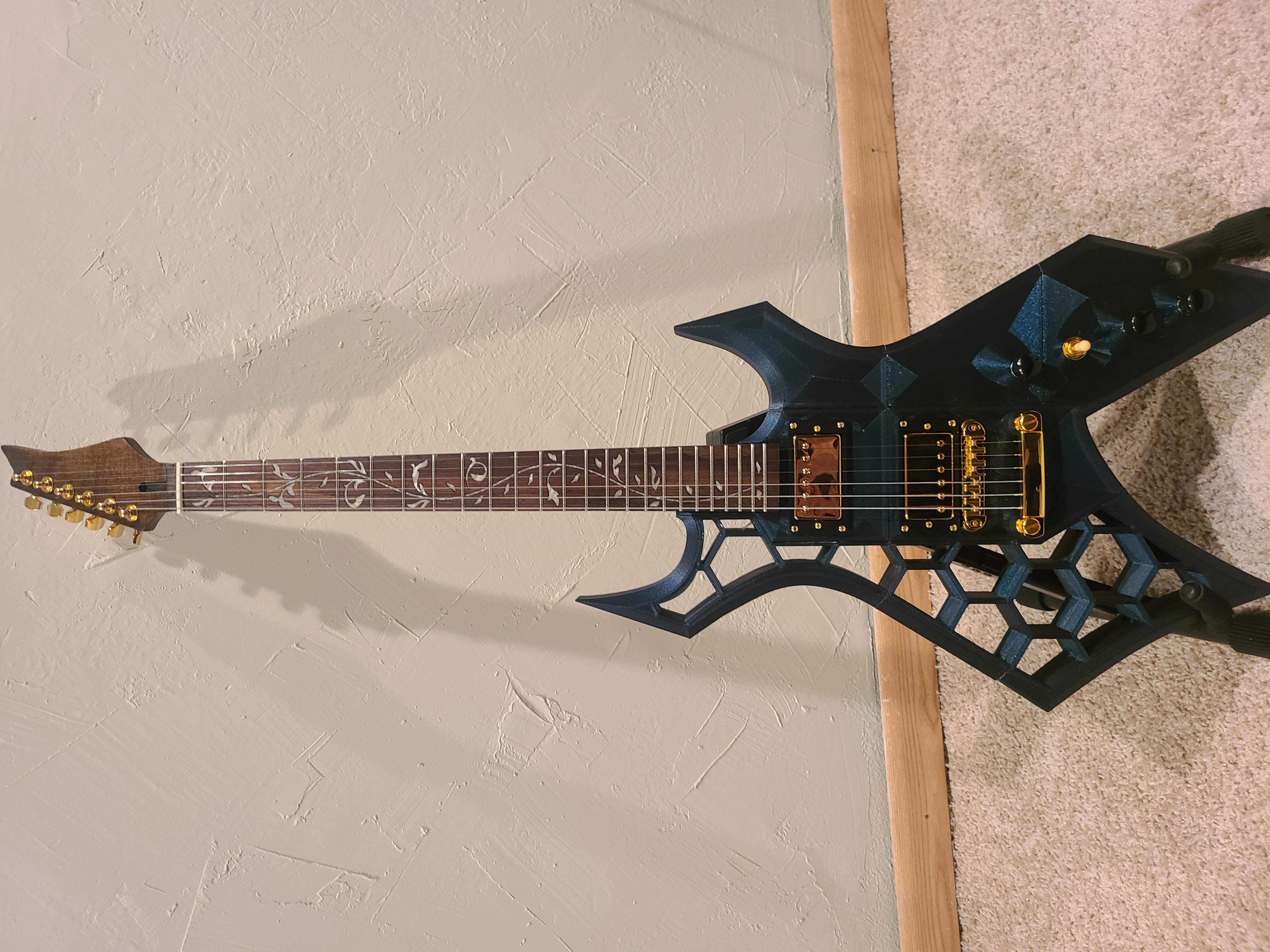 B.C Rich Warlock Guitar Body Remix for Tune o Matic Bridge 3D model thumbnail