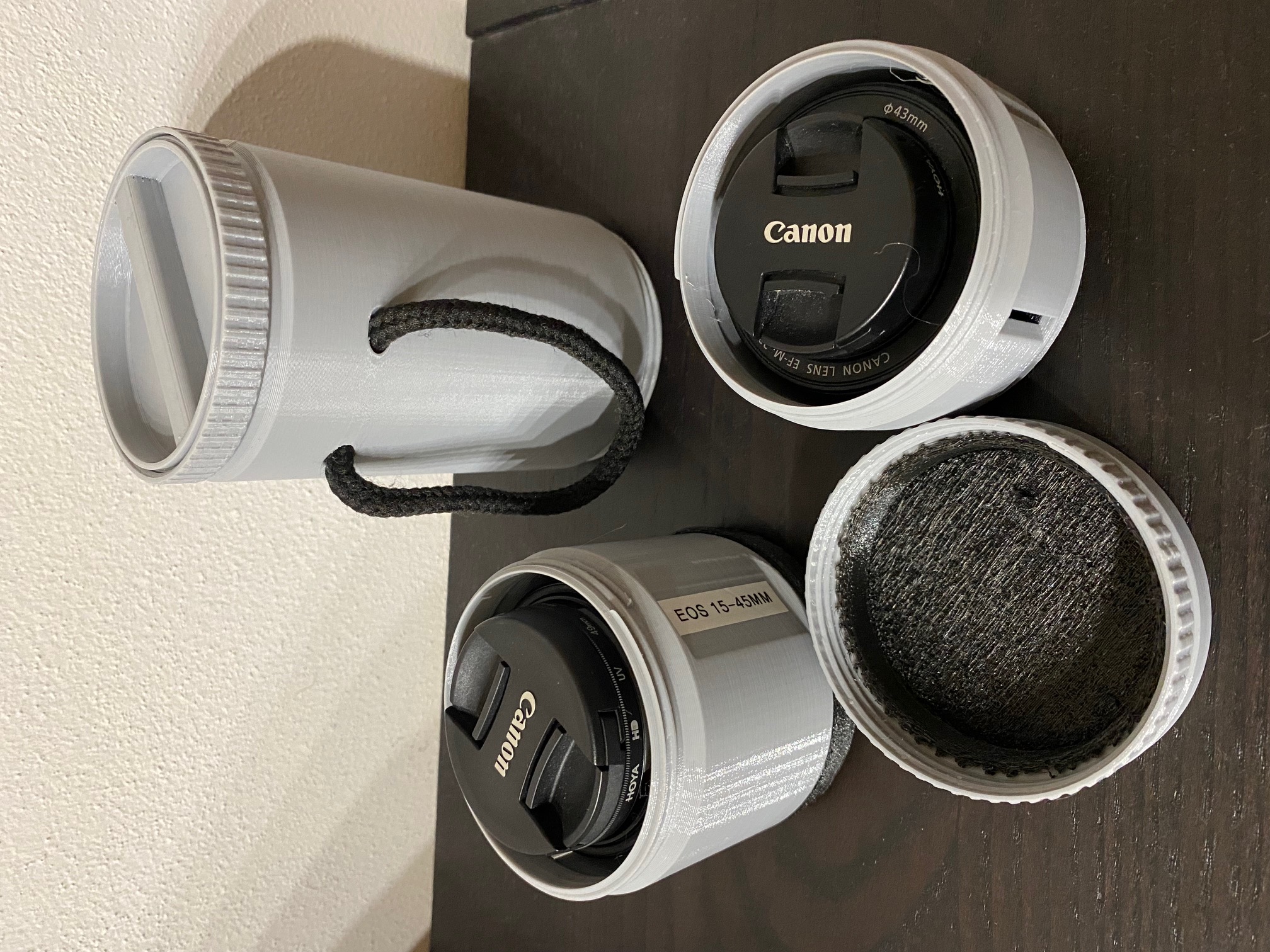 Lens Cases for Canon EF-M / Canister Set