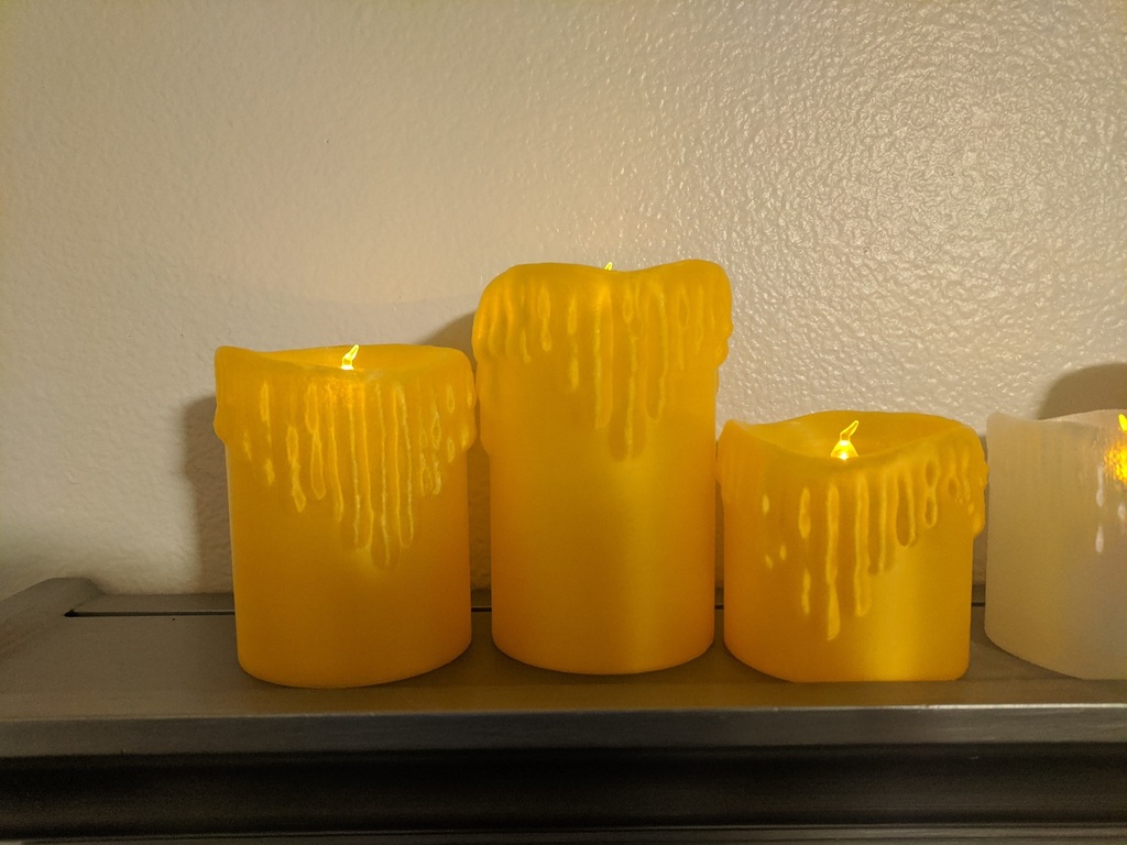 Melted LED Candles